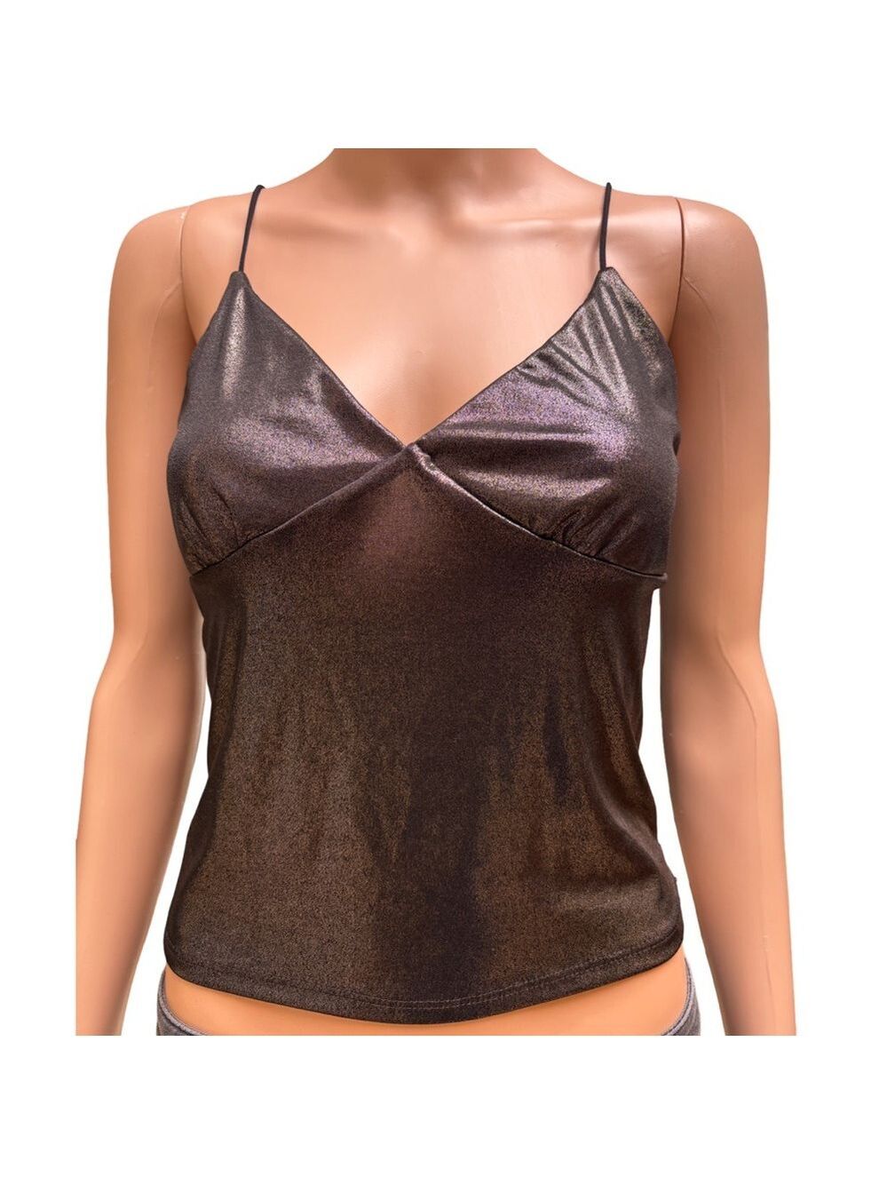 7 Day Wknd Metallic Brown Cami Top Large NWT (3 for $12 item)